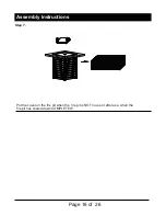 Предварительный просмотр 16 страницы Legacy Heating MS11-001-001-01 Assembly Instructions & User Manual