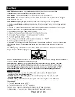 Предварительный просмотр 20 страницы Legacy Heating MS11-001-001-01 Assembly Instructions & User Manual