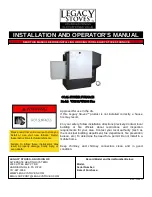 Legacy Stoves VF2500 Installation And Operator'S Manual preview