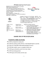 Preview for 3 page of Legacy Stoves VF2500 Installation And Operator'S Manual