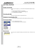 Предварительный просмотр 9 страницы Legacy ACC-905 Programming Manual