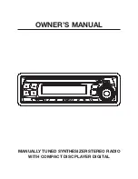 Предварительный просмотр 1 страницы Legacy Car CD Player Owner'S Manual