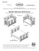 Legacy CRIB’N’DOUBLE BED Assembly Directions And Parts List предпросмотр