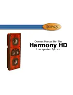 Legacy Harmony HD Owner'S Manual preview