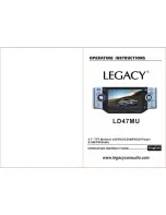 Предварительный просмотр 1 страницы Legacy LD47MU Operating Instructions Manual