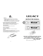 Legacy Legacy LCD69DSX Instruction Manual предпросмотр