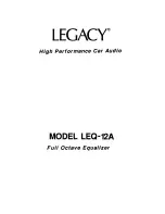 Legacy LEQ-12A Manual preview