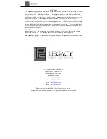 Preview for 16 page of Legacy Lineage LI2200 User Manual