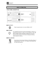 Предварительный просмотр 8 страницы Legacy Lineage LI3000 User Manual