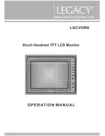 Legacy LSCVHR6 Operation Manual предпросмотр