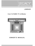 Предварительный просмотр 1 страницы Legacy LSWR82IR Owner'S Manual