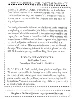 Preview for 2 page of Legacy LW1057D Specifications