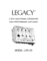 Legacy LXR-2A Manual preview