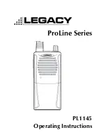 Предварительный просмотр 1 страницы Legacy PL-1145 Operating Instructions Manual