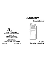 Legacy PL2245 Operating Instructions Manual предпросмотр