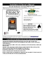 Legacy Super Magnum Coal Stoker Installation & Owner'S Manual preview