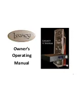 Legacy V System Owner'S Operating Manual preview