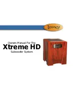 Legacy Xtreme HD Owner'S Manual предпросмотр