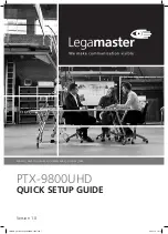 Legamaster e-Screen PTX-9800UHD Quick Setup Manual preview