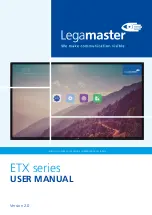 Предварительный просмотр 1 страницы Legamaster ETX Series User Manual