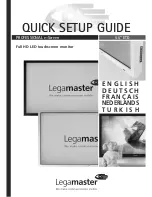 Legamaster PROFESSIONAL e-Screen 55 inch ETD Quick Setup Manual preview