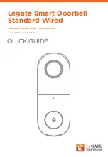 legate Smart Doorbell Standard Wired Quick Manual предпросмотр