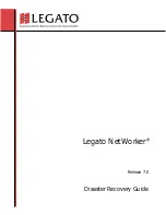 Preview for 1 page of Legato Legato Networker Recovery Manual