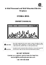 Preview for 1 page of Legend Flame EF286A-289A Owner'S Manual