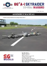 Legend Hobby 86'' A-1 SKYRAIDER 35-60cc WARBIRD Assembly Manual preview