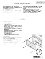 Preview for 19 page of Legend 738JLN Installation & Owner'S Manual