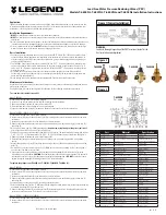 Предварительный просмотр 1 страницы Legend T-6800NL Installation Instructions