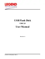 Legend USB Flash Disk User Manual preview