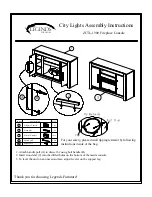 LEGENDS FURNITURE City Lights ZCTL-1900 Assembly Instructions Manual preview