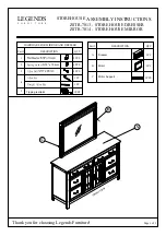 Предварительный просмотр 8 страницы LEGENDS FURNITURE STOREHOUSE ZSTR-7001 Assembly Instructions Manual