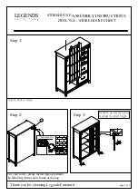 Предварительный просмотр 11 страницы LEGENDS FURNITURE STOREHOUSE ZSTR-7001 Assembly Instructions Manual