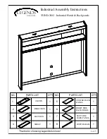 Preview for 1 page of LEGENDS FURNITURE ZIND-2002 Industrial Assembly Instructions