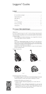 Preview for 3 page of Leggero Cuatro Instruction Manual