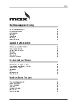 Preview for 3 page of Leggero Max Instruction Manual