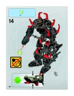 Предварительный просмотр 24 страницы LEGO herofactory 6222 Assembly Manual