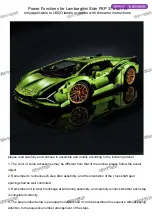 Preview for 1 page of LEGO Lamborghin Sian FKP 37 Manual