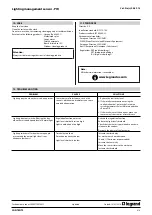 Preview for 8 page of LEGRAND 0 489 14 Technical Data Sheet