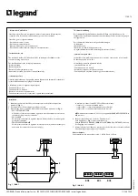 Preview for 1 page of LEGRAND 3 109 72 Installation