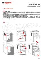 Предварительный просмотр 140 страницы LEGRAND 3 110 60 Installation And User Manual