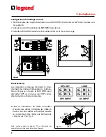 Предварительный просмотр 8 страницы LEGRAND 310963 MTBS 45A Installation Manual