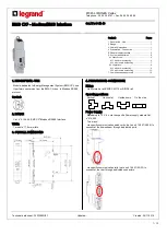 Предварительный просмотр 1 страницы LEGRAND 4 149 40 Technical Data Sheet