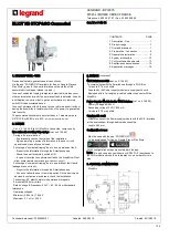 LEGRAND 4 149 54 Manual preview