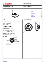 Предварительный просмотр 1 страницы LEGRAND 488 21 Manual