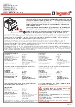 LEGRAND 6827 00 Quick Start Manual preview