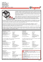 LEGRAND 6827 01 Quick Start Manual preview