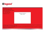 Предварительный просмотр 44 страницы LEGRAND 7 521 82 User Manual